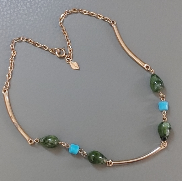 Vintage Sarah Coventry Bar And Bead Choker Necklace - Picture 1 of 9
